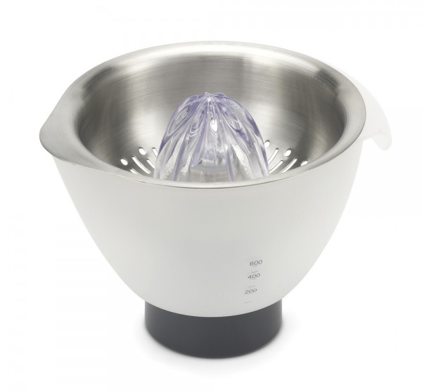 Kenwood Zitruspresse AT 312 – elegante Zitruspresse in Edelstahloptik, ideal für frische Säfte, mit praktischer Messskala.