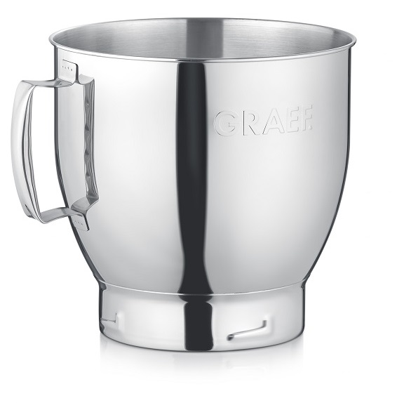 Graef Myestro Zusatzschüssel 7,0 l, robustes Edelstahl, ideal für Küchenmaschinen, maximiert Ihre Kochmöglichkeiten.