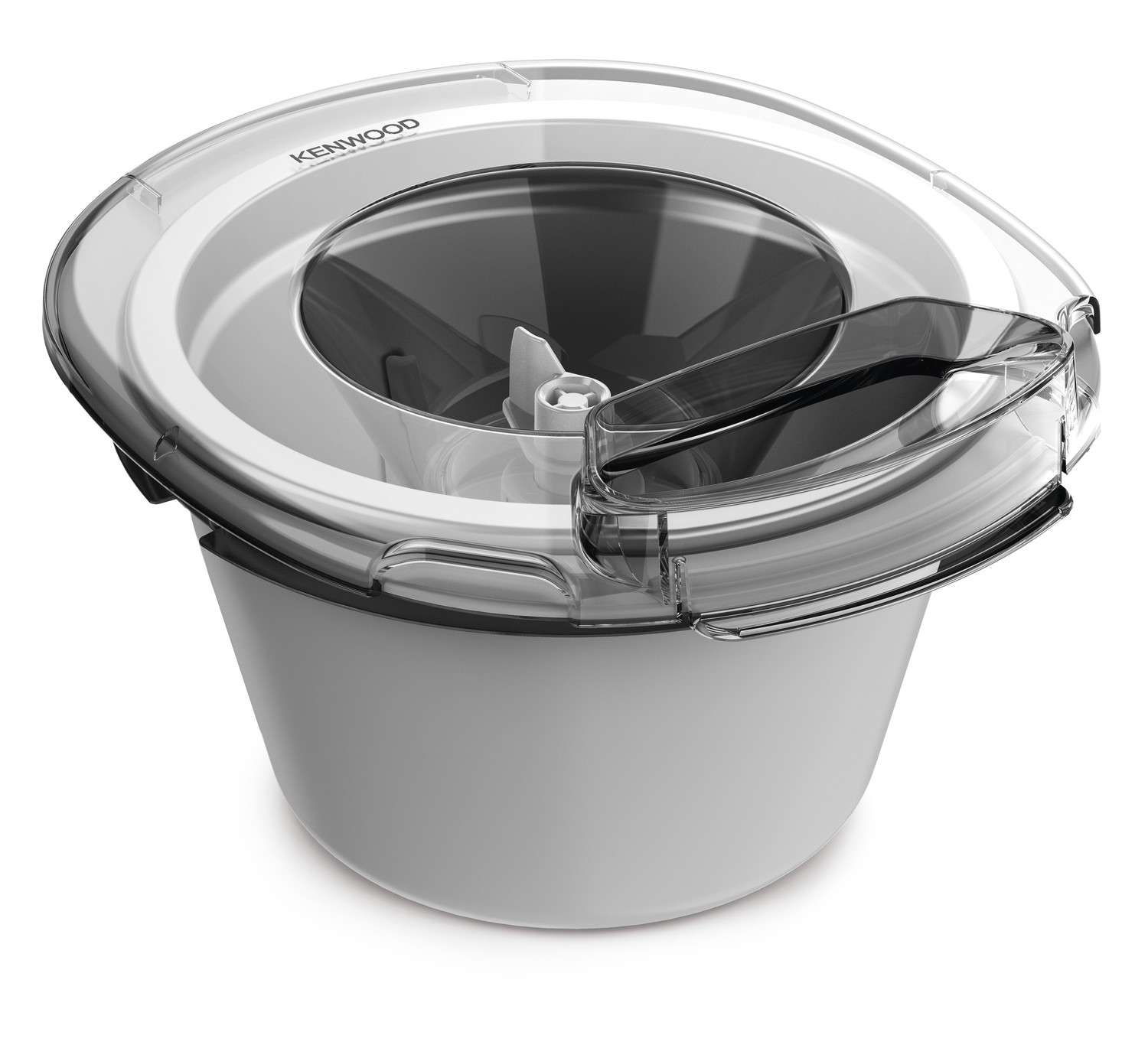 Kenwood Eisbereiter Frozen Dessert KAX71.000WH, ideal für die Zubereitung von cremigen Eisspezialitäten und Sorbets zu Hause.