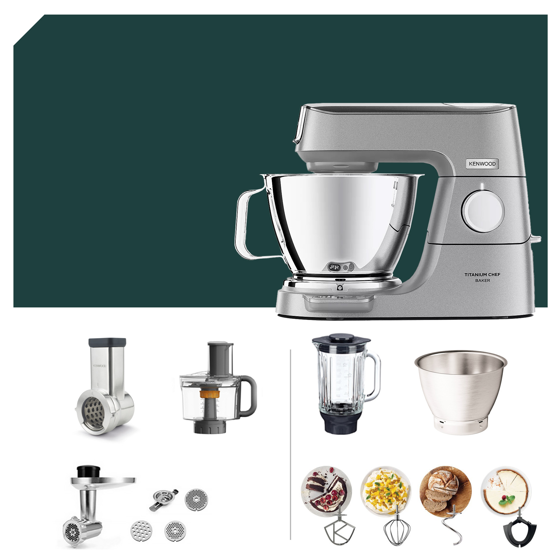 Reiben Paket Kenwood Titanium Chef Baker KVC 85