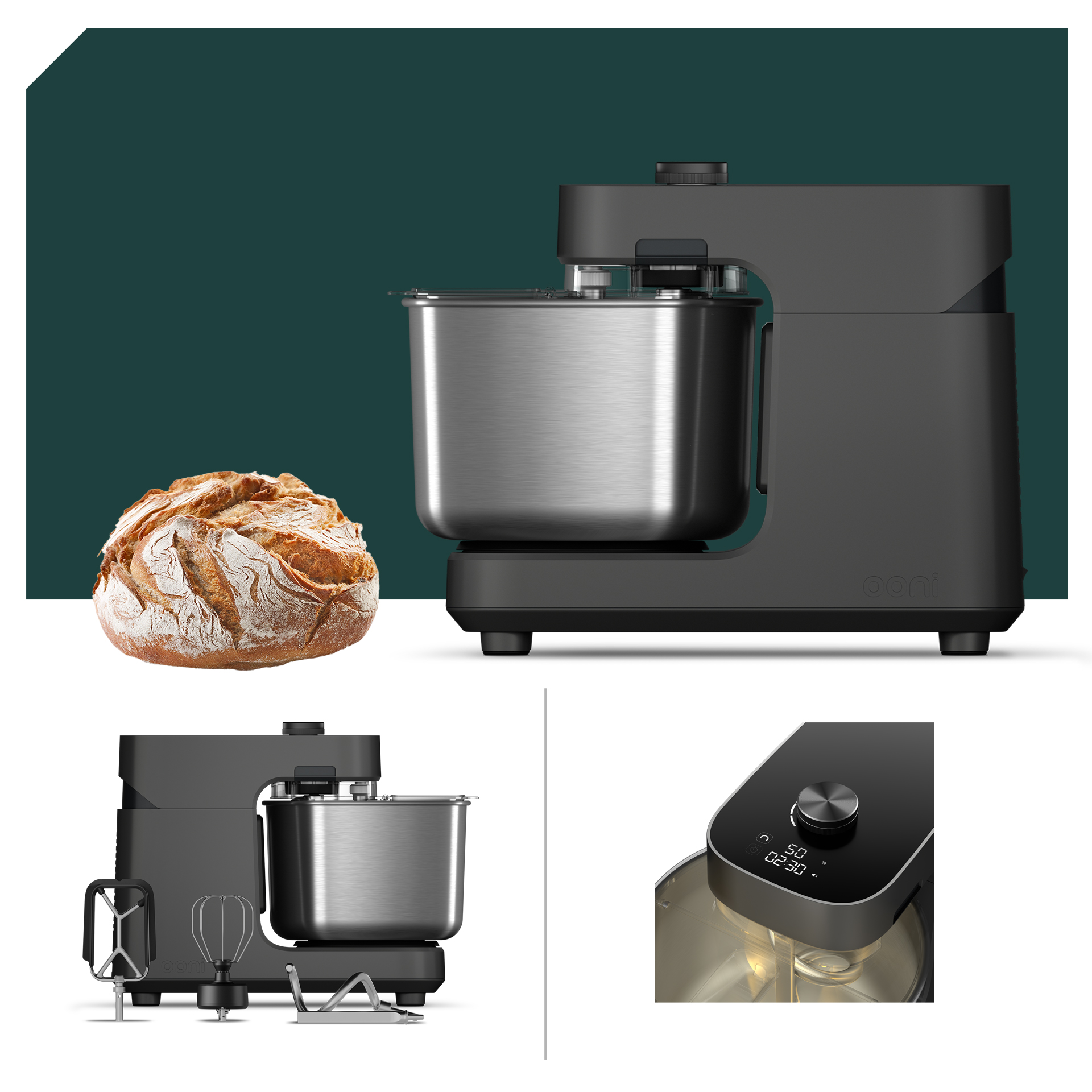Starter Set Ooni Halo Pro Küchenmaschine Grey UU-P31500