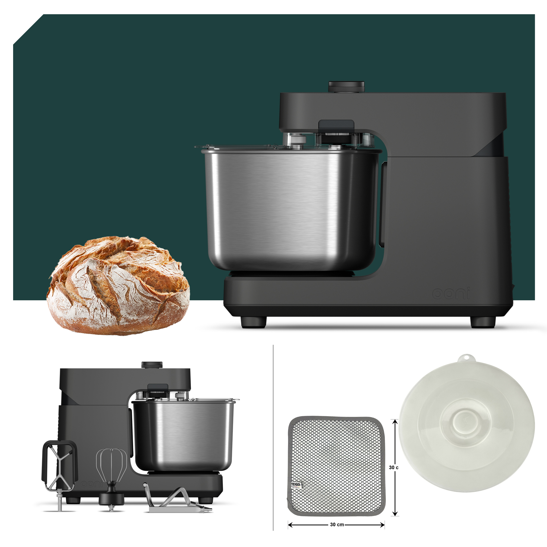 Profi Paket Ooni Halo Pro Küchenmaschine Grey UU-P31500