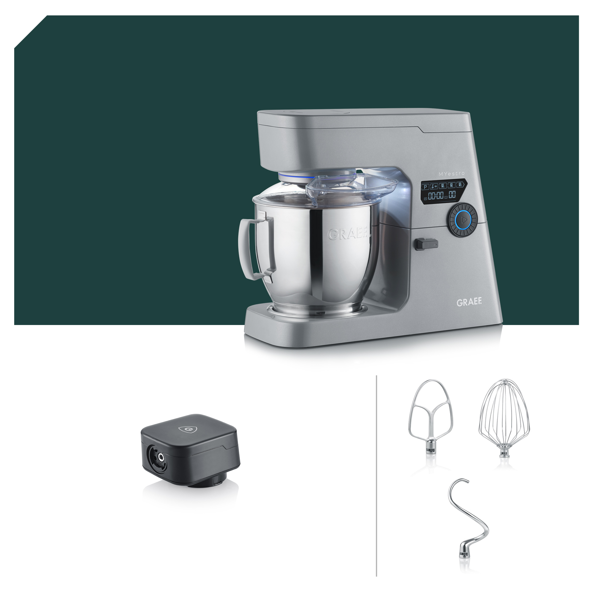 Adapter Paket Graef MYestro Light Grey Küchenmaschine KM 7010EU