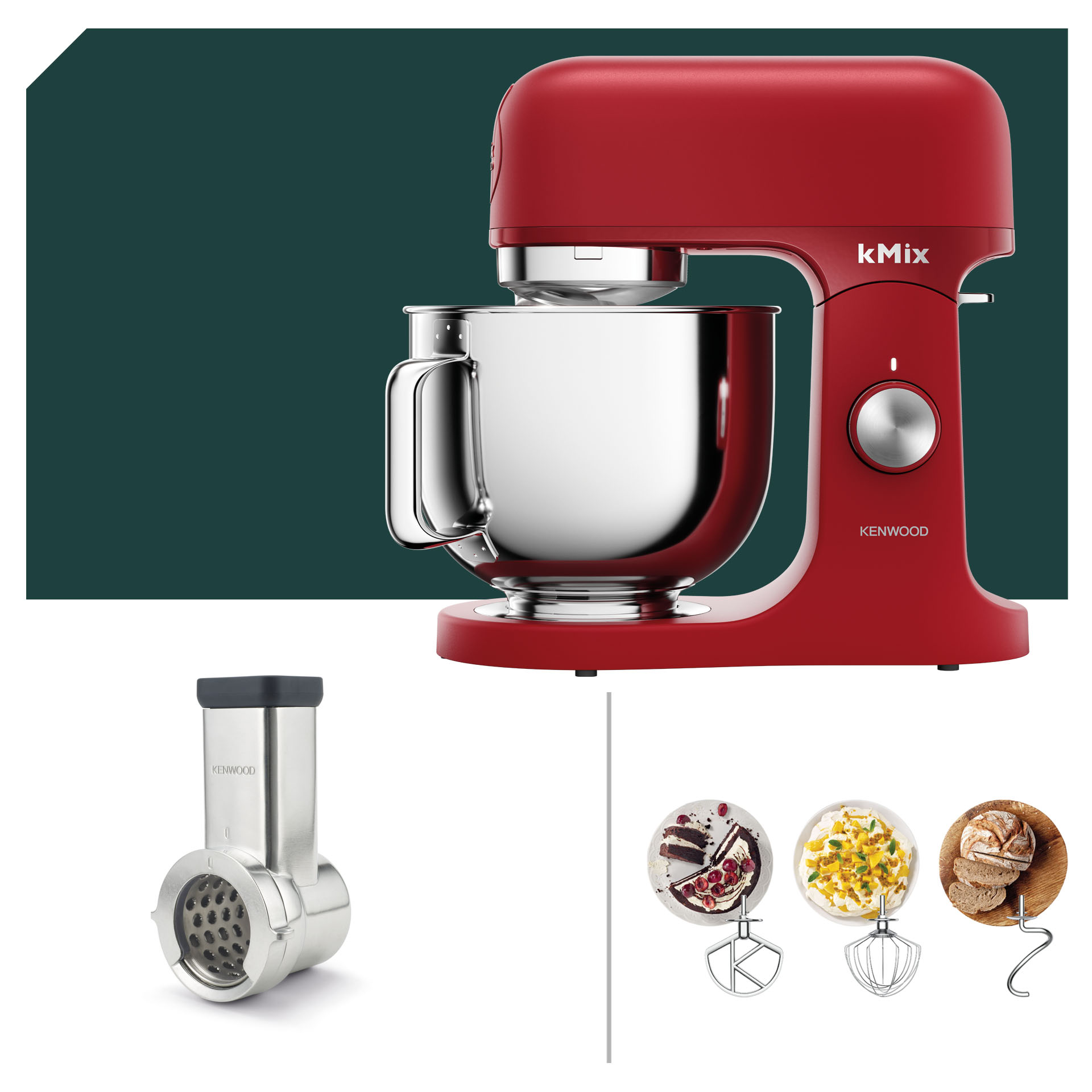Reiben Paket Kenwood kMix Küchenmaschine Red KMX751ARD